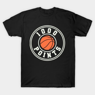 1000 Points Basketball Gift High School Basketball Mom T-Shirt